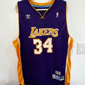 Adidas Lakers Shaquille O’Neal #34 Jersey | Size XXL | Throwback Classic